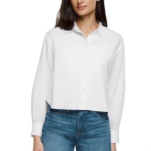 GAP Cropped Poplin Shirt